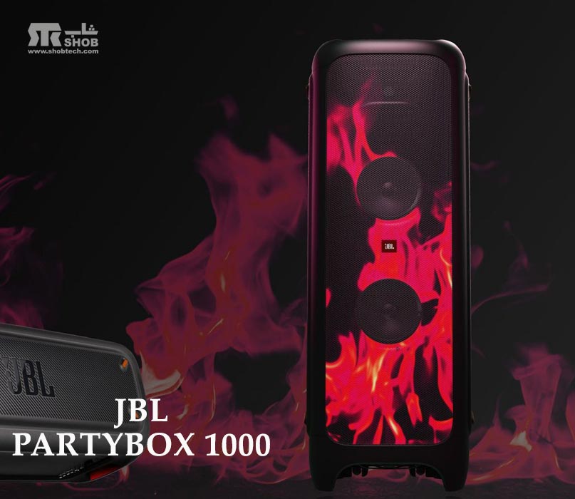 پخش کننده موسیقی بلوتوثی قابل حمل با رقص نور جی بی ال مدل پارتی باکس PartyBox 1000